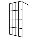 vidaXL homályosított edzett üveg zuhanyfal 140 x 195 cm