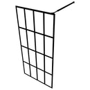 vidaXL homályosított edzett üveg zuhanyfal 140 x 195 cm