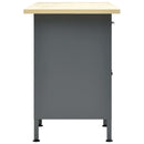 vidaXL fekete acél munkapad 160 x 60 x 85 cm