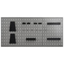 vidaXL 3 db falra szerelhető acél rögzítőtábla 40 x 58 cm