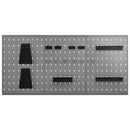 vidaXL 3 db falra szerelhető acél rögzítőtábla 40 x 58 cm