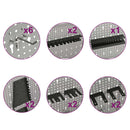 vidaXL 3 db falra szerelhető acél rögzítőtábla 40 x 58 cm
