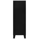 vidaXL fekete acél ipari tárolóláda 75 x 40 x 120 cm