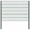 vidaXL zöld vas kerítéspanel oszlopokkal 1557,5 x 120 cm