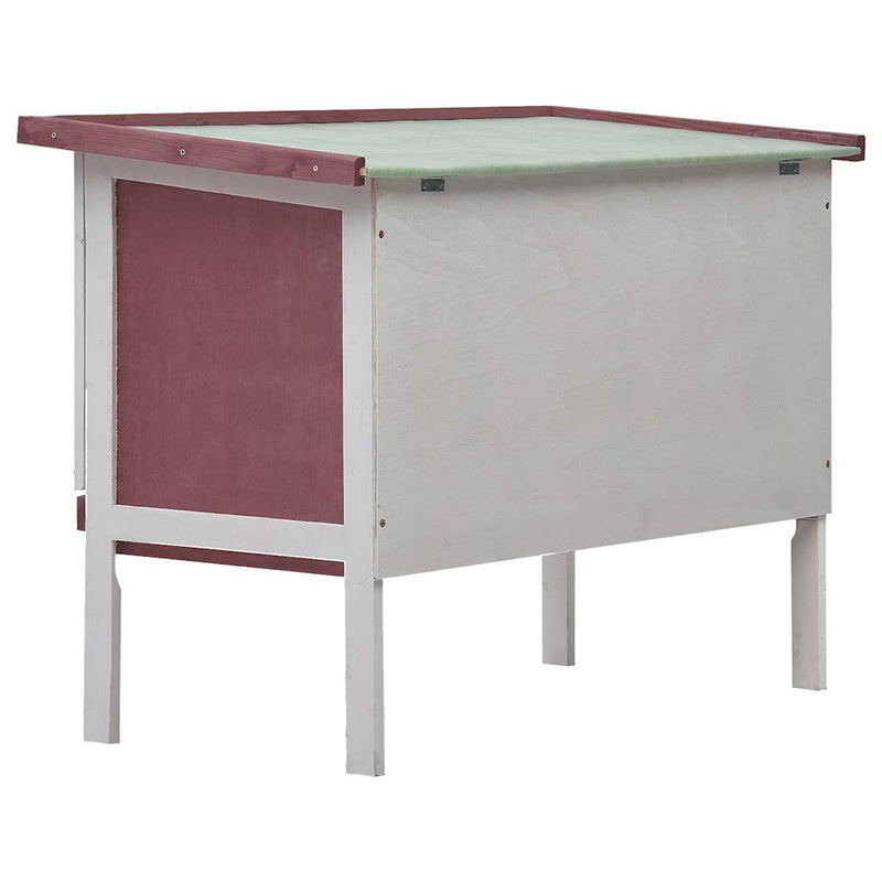 vidaXL egyszintes barna fa kültéri nyúlketrec