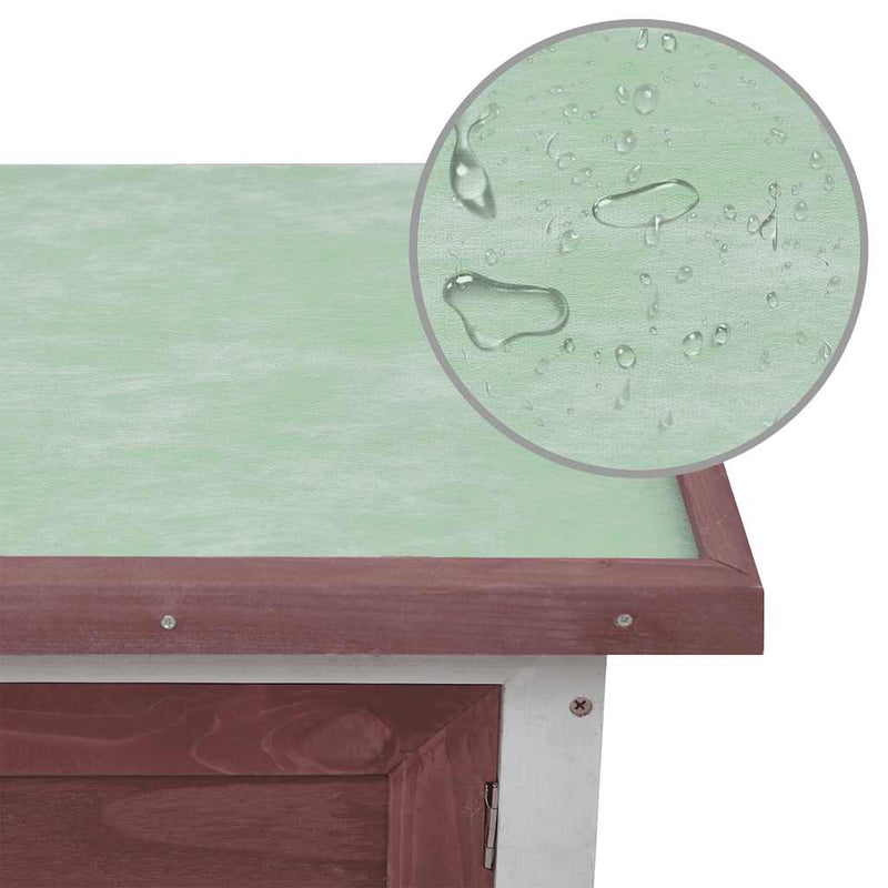 vidaXL egyszintes barna fa kültéri nyúlketrec