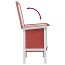 vidaXL egyszintes piros fa kültéri nyúlketrec