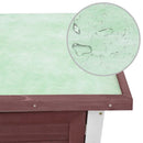 vidaXL egyajtós barna fa kültéri nyúlketrec