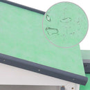 vidaXL szürke és fehér fa kültéri nyúlketrec 145 x 45 x 84 cm