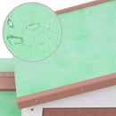 vidaXL barna és fehér fa kültéri nyúlketrec 145 x 45 x 84 cm