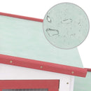 vidaXL piros és fehér fa kültéri nyúlketrec 201 x 45 x 85 cm