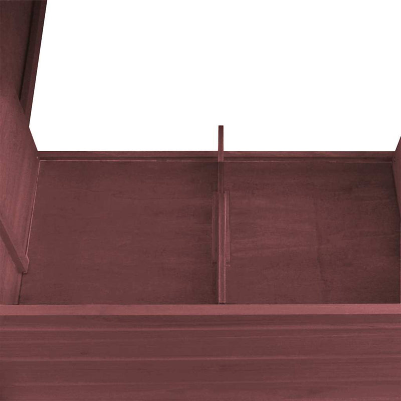 vidaXL barna kültéri fa tyúkól 1 tojástartó ketreccel