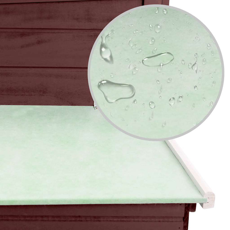 vidaXL barna kültéri fa tyúkól 1 tojástartó ketreccel