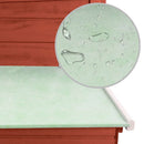 vidaXL piros kültéri fa tyúkól 1 tojástartó ketreccel