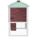 vidaXL barna kétszintes fa nyúlketrec