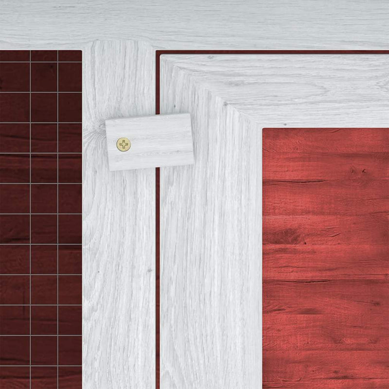 vidaXL piros kétszintes fa nyúlketrec