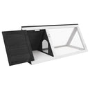 vidaXL szürke fa nyúlketrec/állatketrec