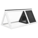 vidaXL szürke fa nyúlketrec/állatketrec