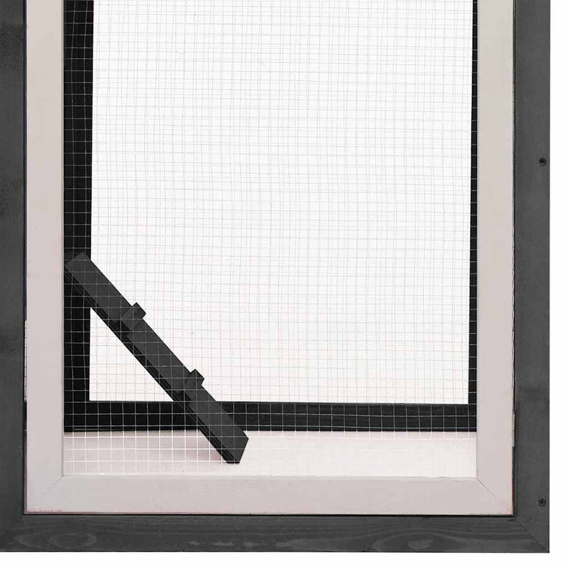 vidaXL szürke tömör fenyő- és jegenyefa tyúkól 170 x 81 x 110 cm