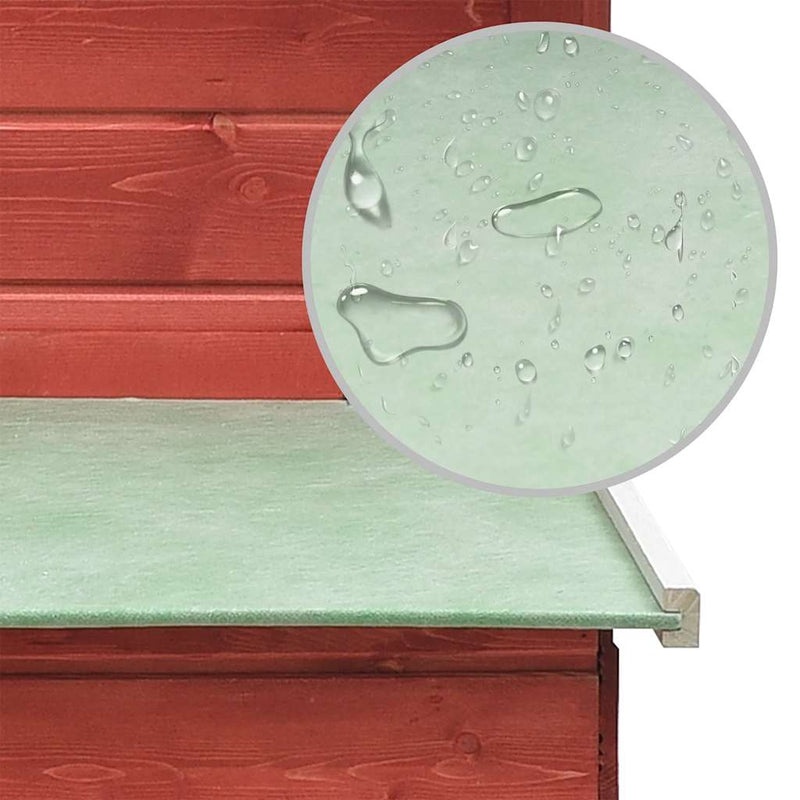 vidaXL piros tömör fenyő- és jegenyefa tyúkól 170 x 81 x 110 cm