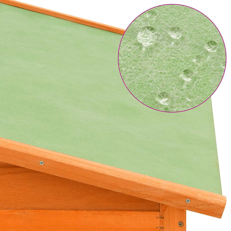 vidaXL tömör fenyőfa tyúkól tojóládával