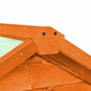 vidaXL tömör fenyőfa nyúlketrec 140 x 63 x 120 cm