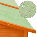 vidaXL barna tömör fenyő kültéri nyúlketrec kifutóval