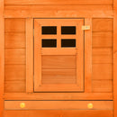 vidaXL barna tömör fenyő kültéri nyúlketrec kifutóval