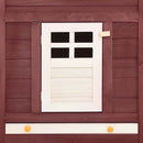 vidaXL mokkaszínű és fehér tömör fenyő kültéri nyúlketrec kifutóval