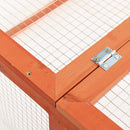 vidaXL tömör fenyőfa nyúlketrec 124 x 120 x 60 cm