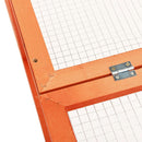 vidaXL tömör fenyőfa nyúlketrec 183 x 90 x 46,5 cm