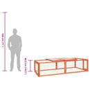 vidaXL tömör fenyőfa nyúlketrec 183 x 90 x 46,5 cm