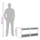 vidaXL szerelt fa terrárium 100x47x47 cm