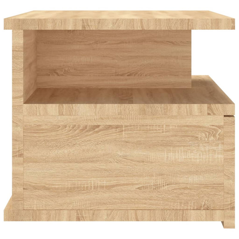 vidaXL sonoma tölgy szerelt fa lebegő éjjeliszekrény 40 x 31 x 27 cm