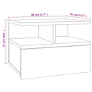 vidaXL sonoma tölgy szerelt fa lebegő éjjeliszekrény 40 x 31 x 27 cm