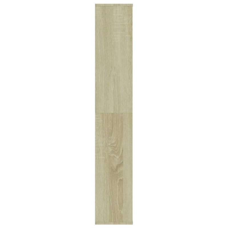 vidaXL Sonoma szerelt fa térelválasztó/könyvszekrény 100 x 24 x 140 cm