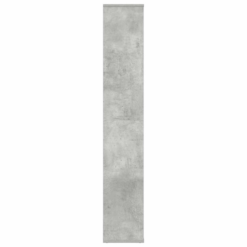 vidaXL betonszürke térelválasztó/könyvszekrény 100 x 24 x 140 cm