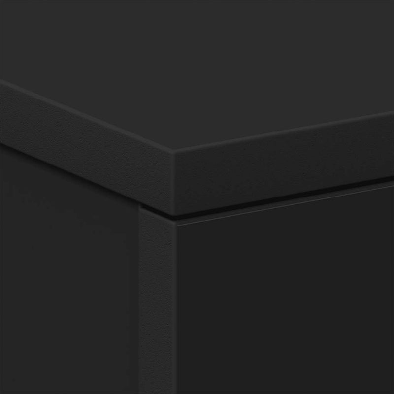 vidaXL fekete forgácslap éjjeliszekrény 38 x 35 x 56 cm