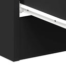vidaXL fekete forgácslap éjjeliszekrény 38 x 35 x 56 cm