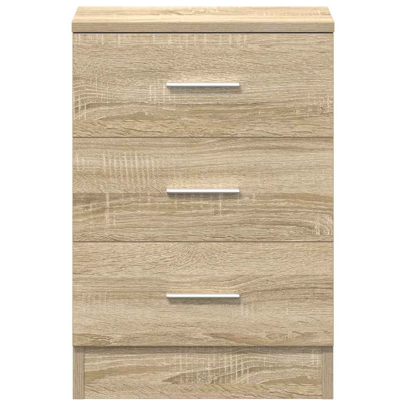 vidaXL 2 db sonoma tölgy szerelt fa éjjeliszekrény 38 x 35 x 56 cm