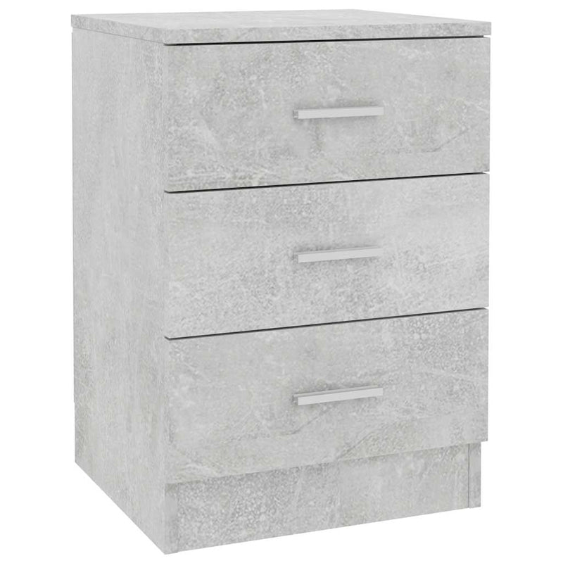vidaXL betonszürke szerelt fa éjjeliszekrény 38 x 35 x 56 cm