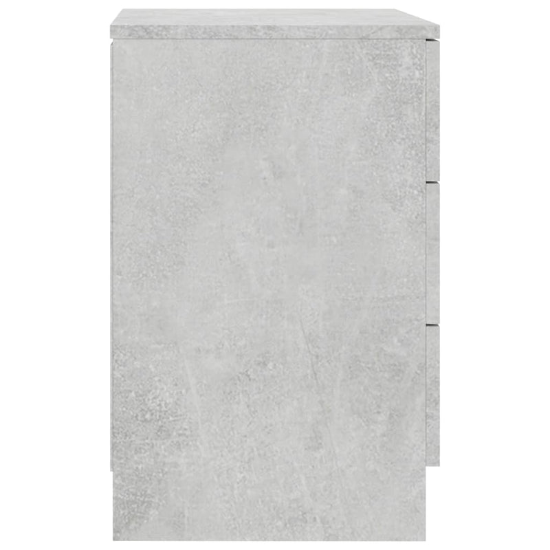 vidaXL betonszürke szerelt fa éjjeliszekrény 38 x 35 x 56 cm