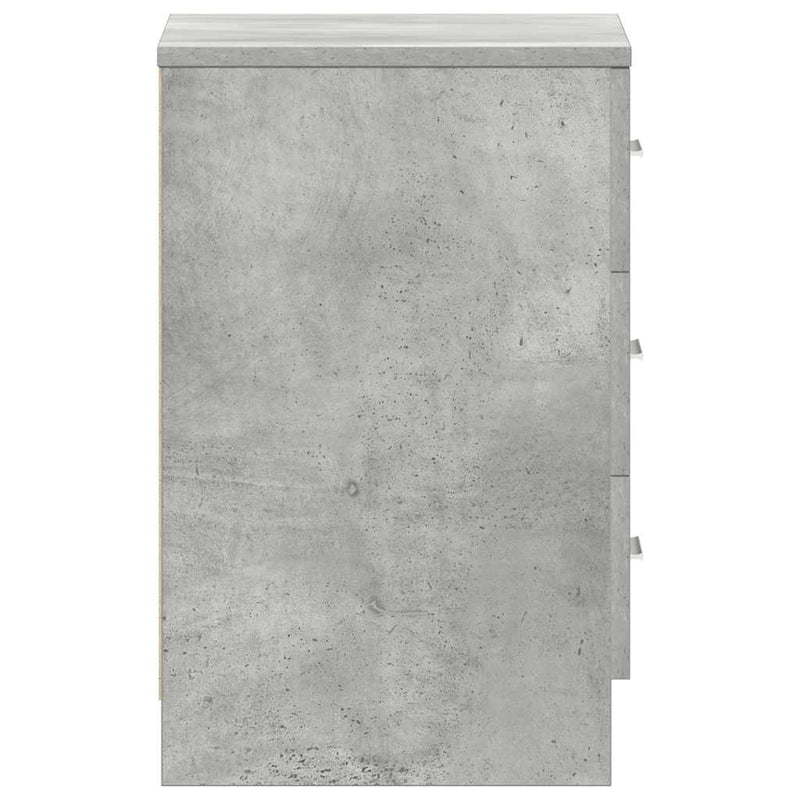 vidaXL betonszürke szerelt fa éjjeliszekrény 38 x 35 x 56 cm