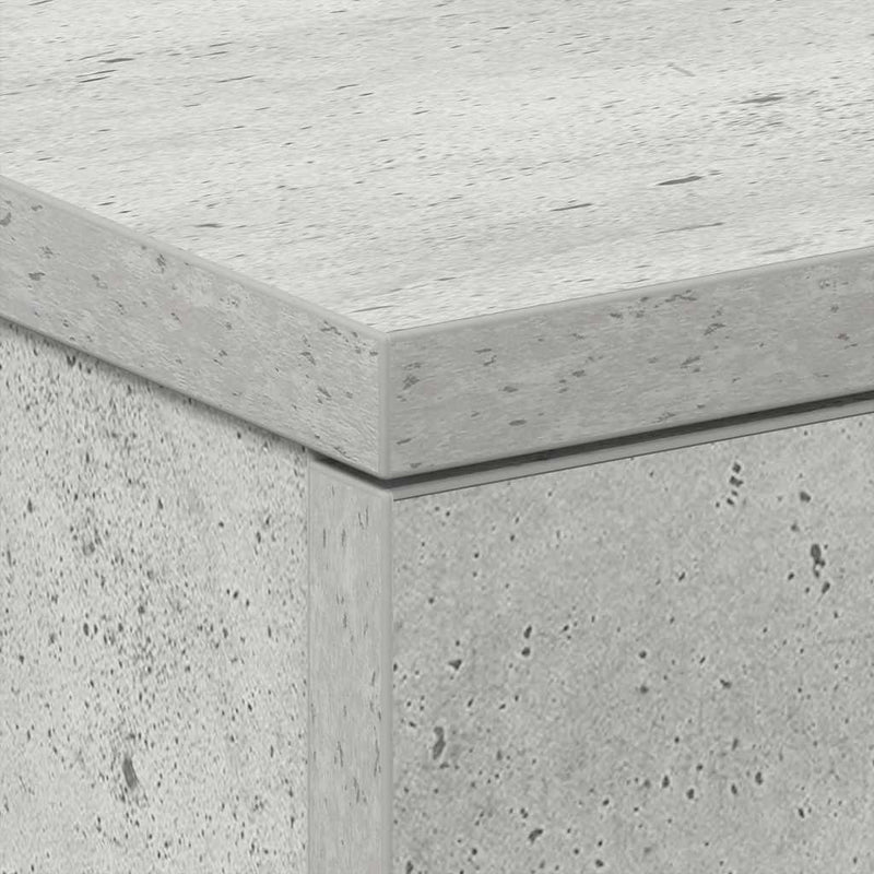 vidaXL 2 db betonszürke szerelt fa éjjeliszekrény 38 x 35 x 56 cm