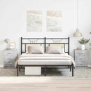 vidaXL 2 db betonszürke szerelt fa éjjeliszekrény 38 x 35 x 56 cm