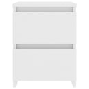 vidaXL fehér szerelt fa éjjeliszekrény 30 x 30 x 40 cm