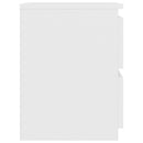 vidaXL fehér szerelt fa éjjeliszekrény 30 x 30 x 40 cm