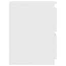 vidaXL 2 db fehér szerelt fa éjjeliszekrény 30 x 30 x 40 cm