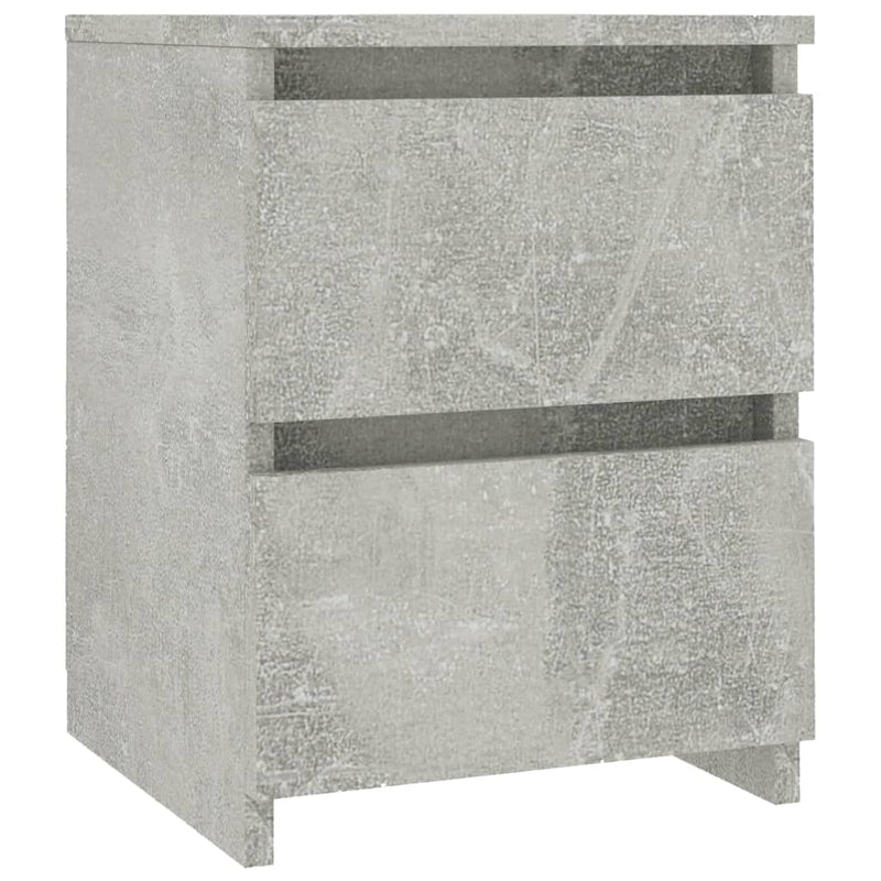 vidaXL betonszürke szerelt fa éjjeliszekrény 30 x 30 x 40 cm