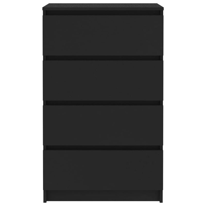 vidaXL fekete szerelt fa tálalószekrény 60 x 35 x 98,5 cm